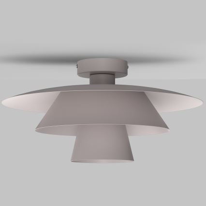 Griestu gaismeklis PLATO 1xE27/15W/230V Ø 32 cm krēmkrāsains