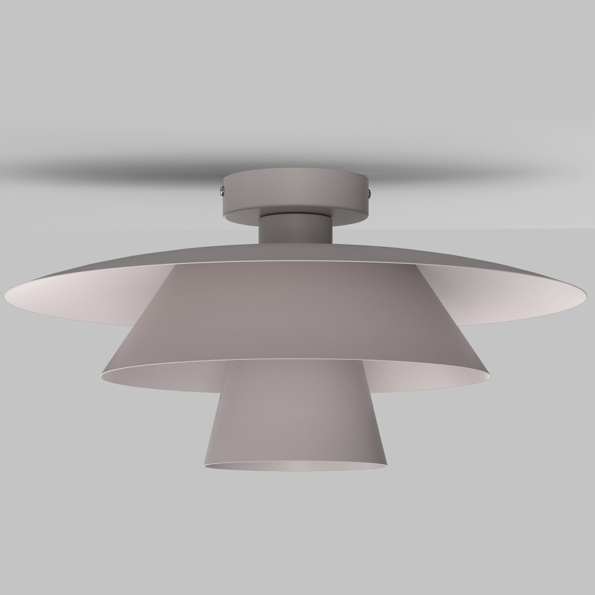 Griestu gaismeklis PLATO 1xE27/15W/230V Ø 32 cm krēmkrāsains