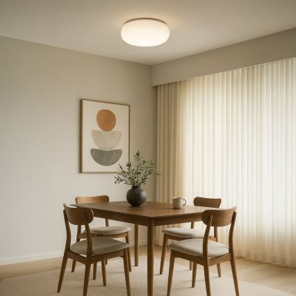 Griestu gaismeklis PULSO 3xE27/15W/230V Ø 42 cm balts