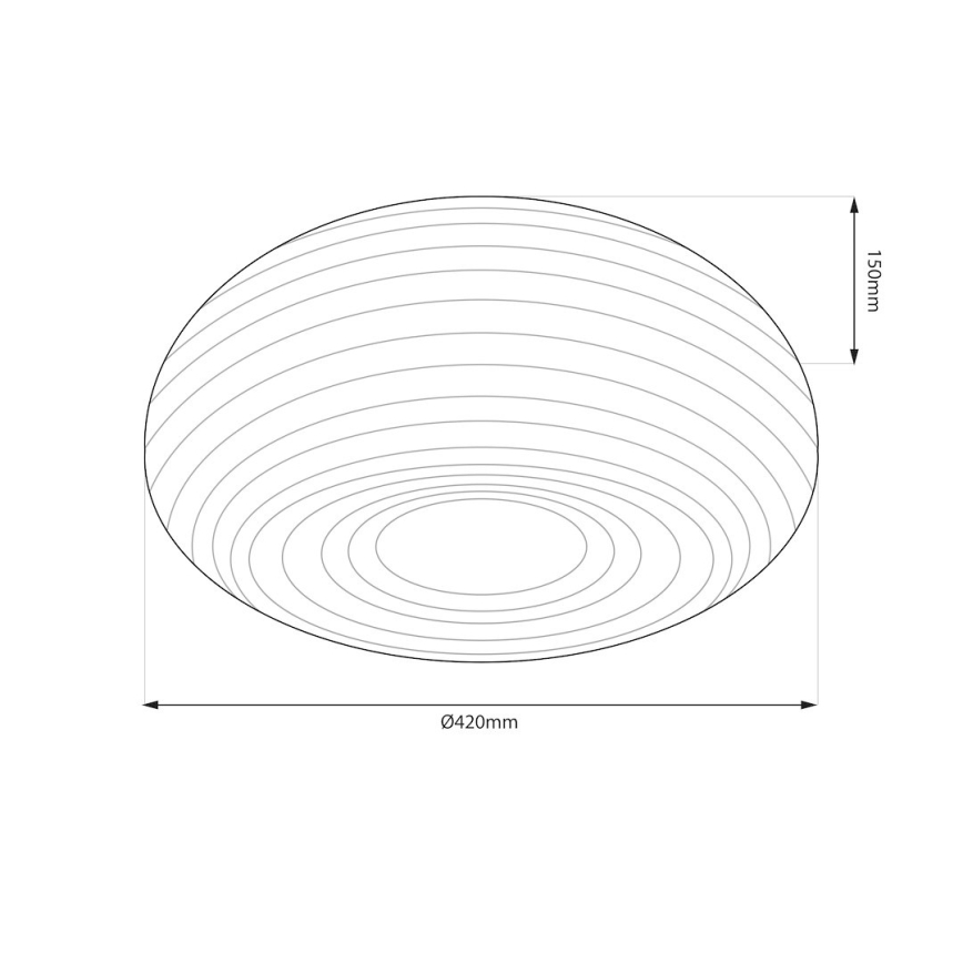 Griestu gaismeklis PULSO 3xE27/15W/230V Ø 42 cm balts