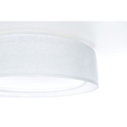 Griestu gaismeklis PURO 2xE27/40W/230V Ø 60 cm balts