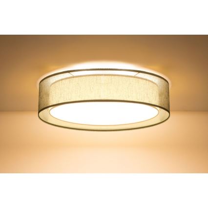Griestu gaismeklis PURO 2xE27/40W/230V Ø 60 cm zaļš
