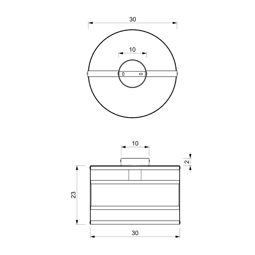 Griestu gaismeklis RIM 1xE27/60W/230V