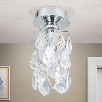 Griestu gaismeklis RITA 1xG9/40W/230V, diametrs 9 cm, spīdīgs hroms