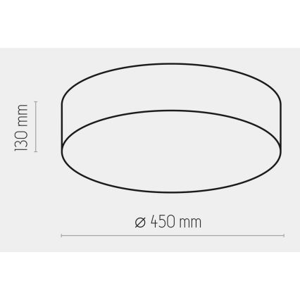 Griestu gaismeklis RONDO 4xE27/15W/230V d. 45 cm balts