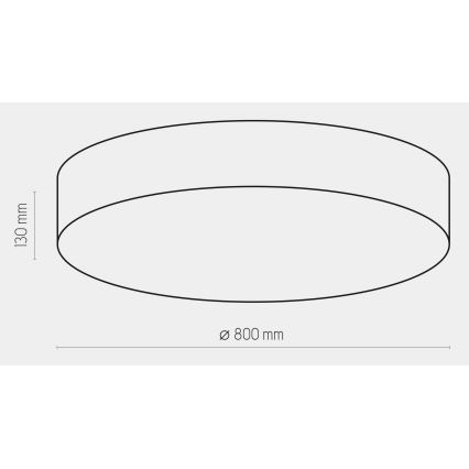 Griestu gaismeklis RONDO 6xE27/15W/230V d. 80 cm balts