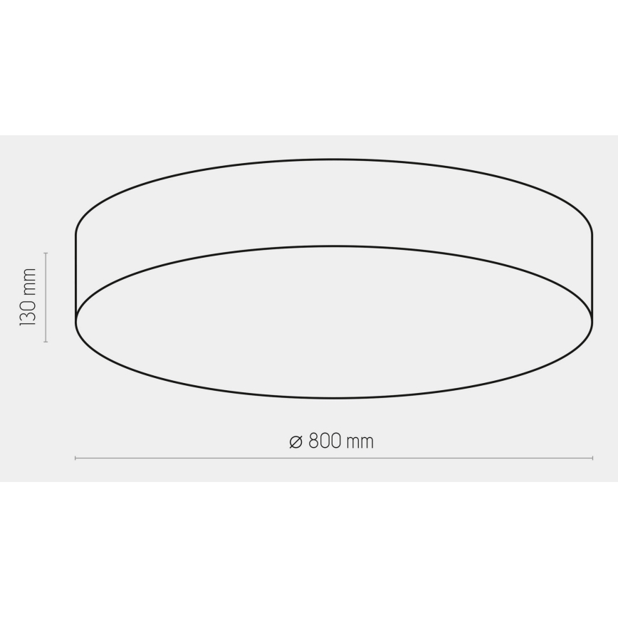Griestu gaismeklis RONDO 6xE27/15W/230V d. 80 cm balts