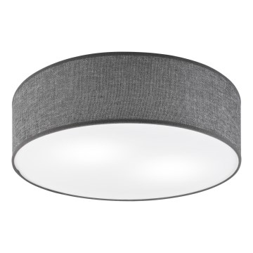 Griestu gaismeklis SIRJA 2xE27/15W/230V, diametrs 45 cm, pelēks