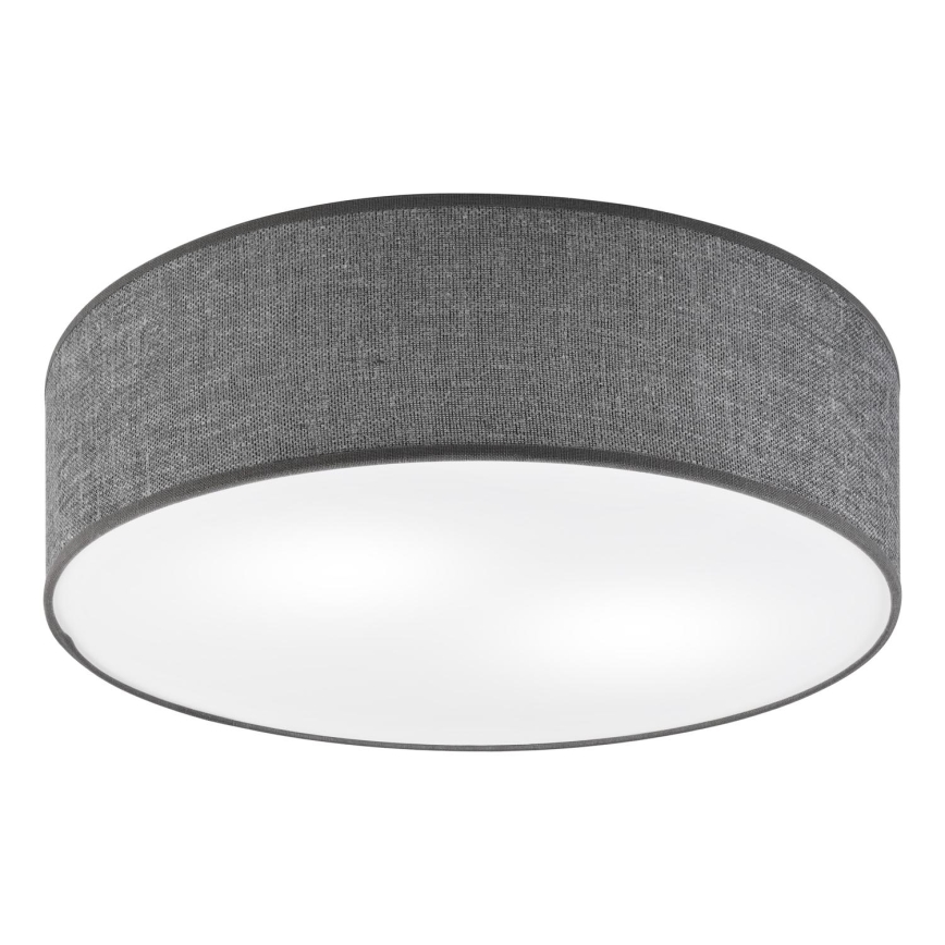 Griestu gaismeklis SIRJA 2xE27/15W/230V, diametrs 45 cm, pelēks