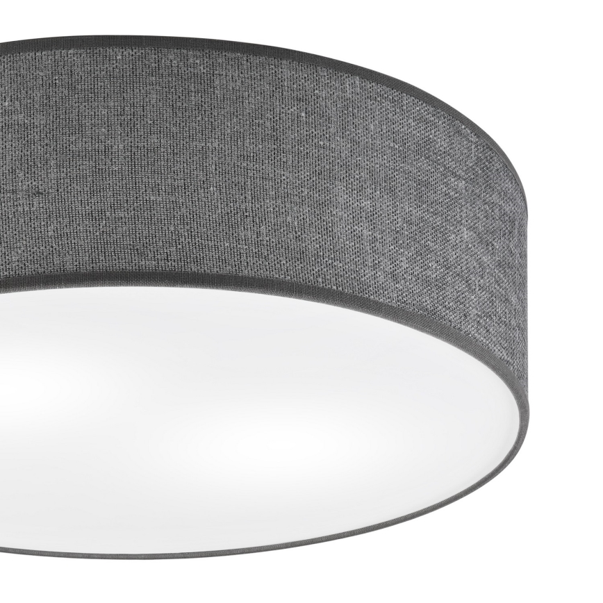 Griestu gaismeklis SIRJA 2xE27/15W/230V, diametrs 45 cm, pelēks