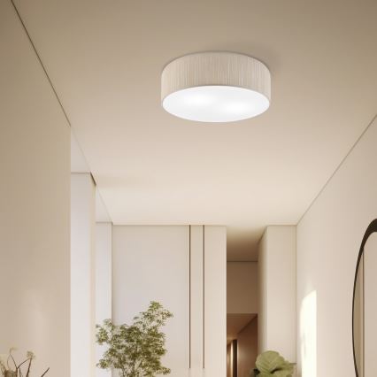 Griestu gaismeklis SIRJA 2xE27/15W/230V Ø 45 cm bēšs