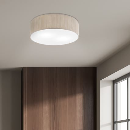 Griestu gaismeklis SIRJA 2xE27/15W/230V Ø 45 cm bēšs