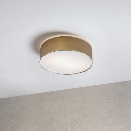 Griestu gaismeklis SIRJA 2xE27/15W/230V Ø 45 cm, brūns/zelts
