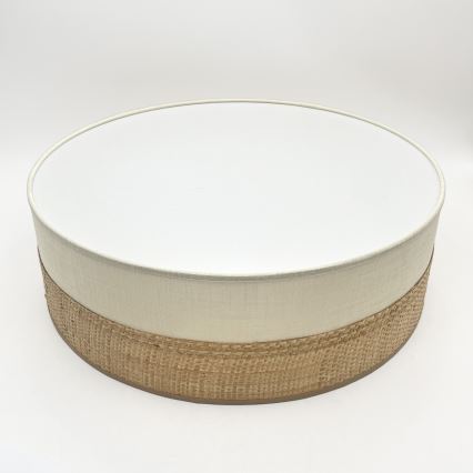 Griestu gaismeklis SIRJA BOHO 2xE27/15W/230V Ø 45 cm, bēšā/krēmkrāsā