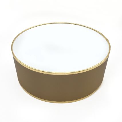 Griestu gaismeklis SIRJA DOUBLE 2xE14/15W/230V Ø 35 cm brūna/zelta