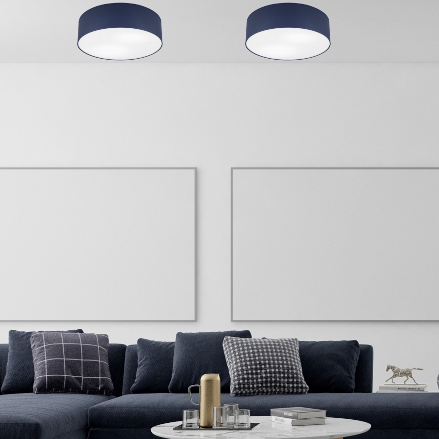 Griestu gaismeklis SIRJA PASTEL 2xE27/15W/230V Ø 45 cm tumši zils