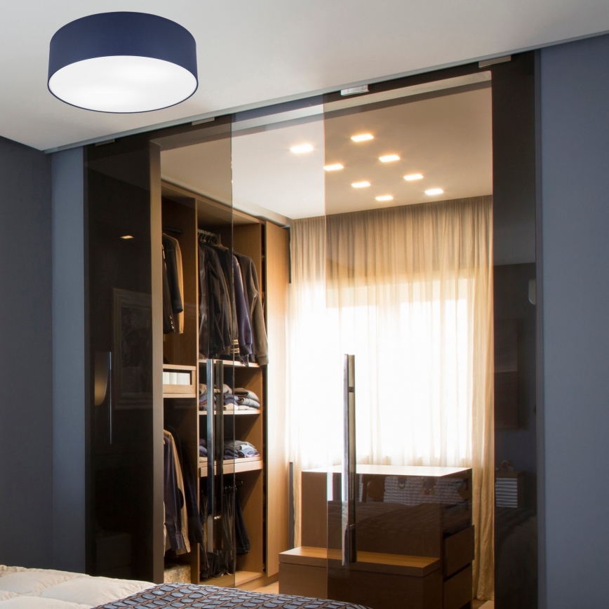 Griestu gaismeklis SIRJA PASTEL 2xE27/15W/230V Ø 45 cm tumši zils