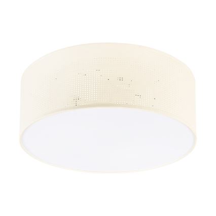 Griestu gaismeklis SIRJA PLISADO 2xE27/15W/230V Ø 35 cm krēmkrāsains