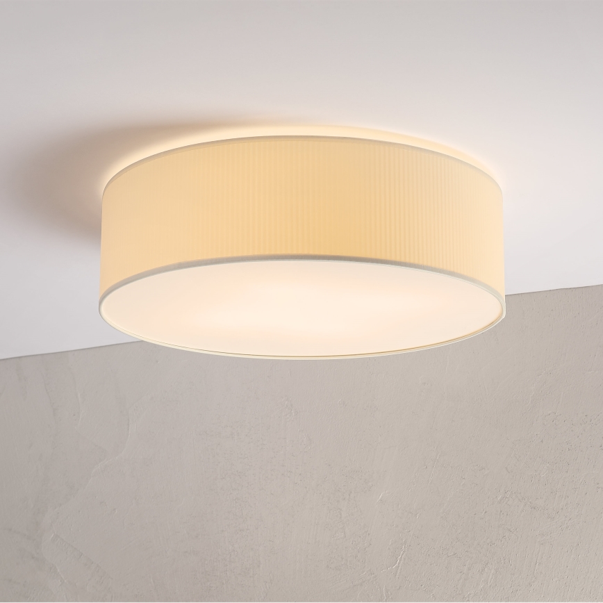 Griestu gaismeklis SIRJA PLISADO 4xE27/15W/230V Ø 45 cm krēmkrāsa