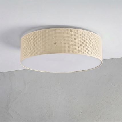 Griestu gaismeklis SIRJA PLISADO 4xE27/15W/230V Ø 45 cm krēmkrāsā