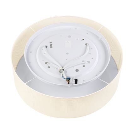 Griestu gaismeklis SIRJA PLISADO 4xE27/15W/230V Ø 45 cm krēmkrāsā