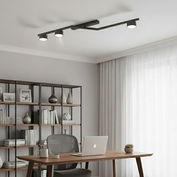 Griestu gaismeklis SKAN 3xGX53/12W/230V melns