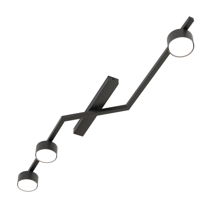 Griestu gaismeklis SKAN 3xGX53/12W/230V melns