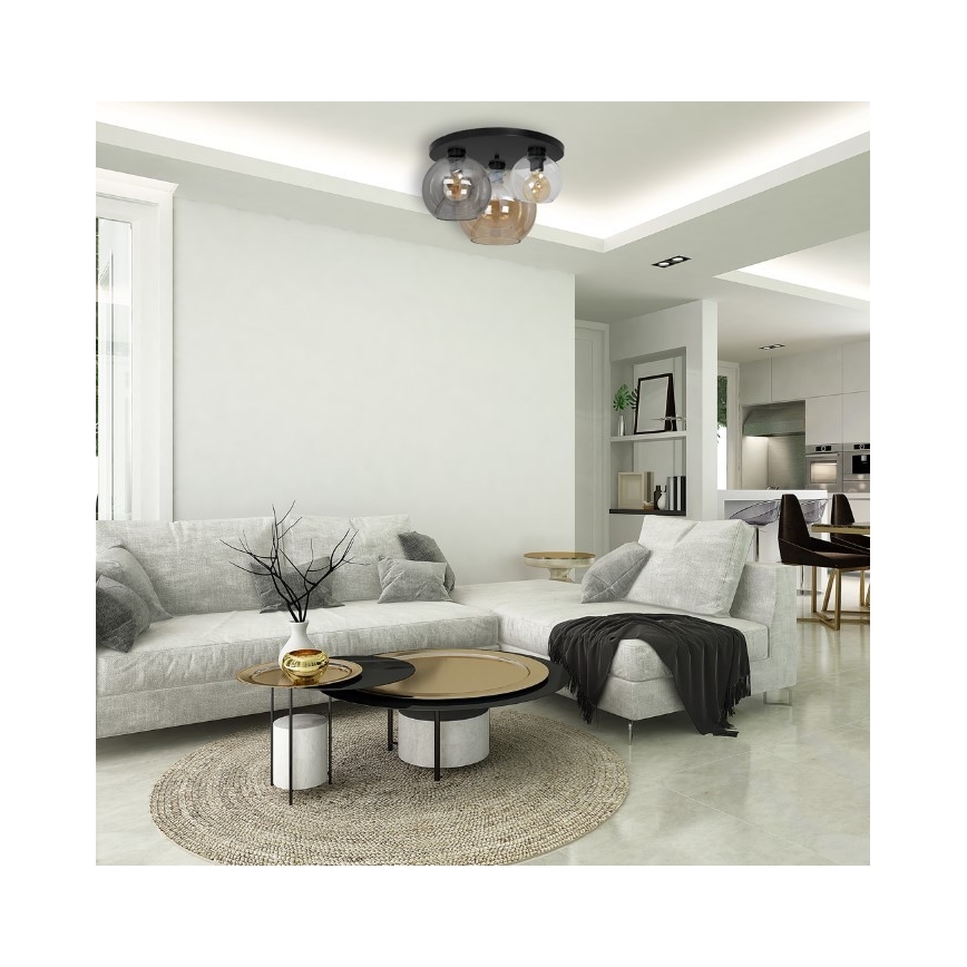 Griestu gaismeklis SOFIA 3xE27/60W/230V mix