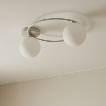 Griestu gaismeklis SOPRA 2xE14/10W/230V bēšs/balts