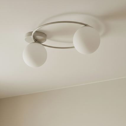 Griestu gaismeklis SOPRA 2xE14/10W/230V bēšs/balts