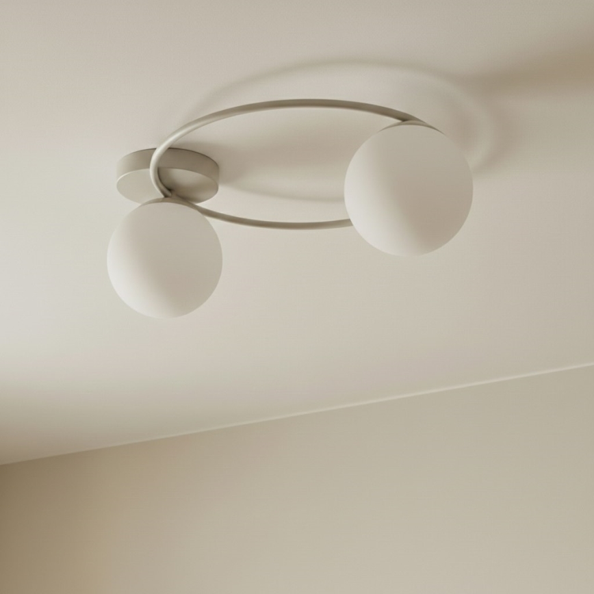 Griestu gaismeklis SOPRA 2xE14/10W/230V bēšs/balts