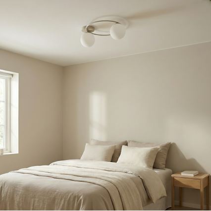 Griestu gaismeklis SOPRA 2xE14/10W/230V bēšs/balts