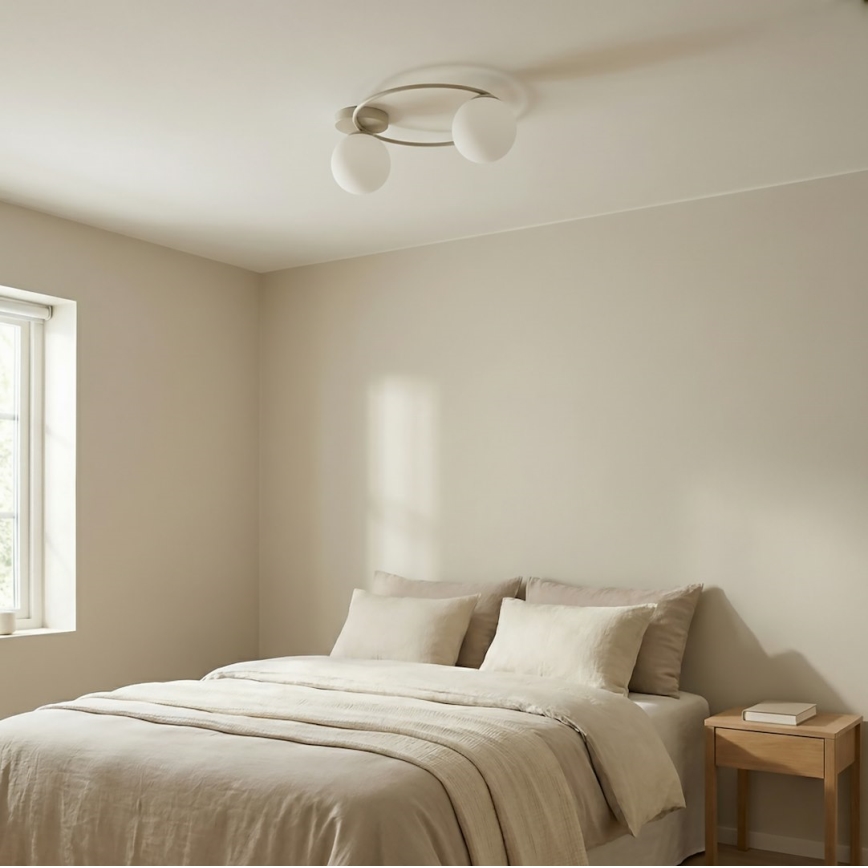 Griestu gaismeklis SOPRA 2xE14/10W/230V bēšs/balts