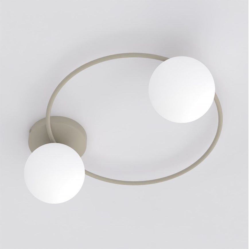 Griestu gaismeklis SOPRA 2xE14/10W/230V bēšs/balts