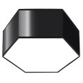 Griestu gaismeklis SUNDE 2xE27/60W/230V 13,5 cm melns