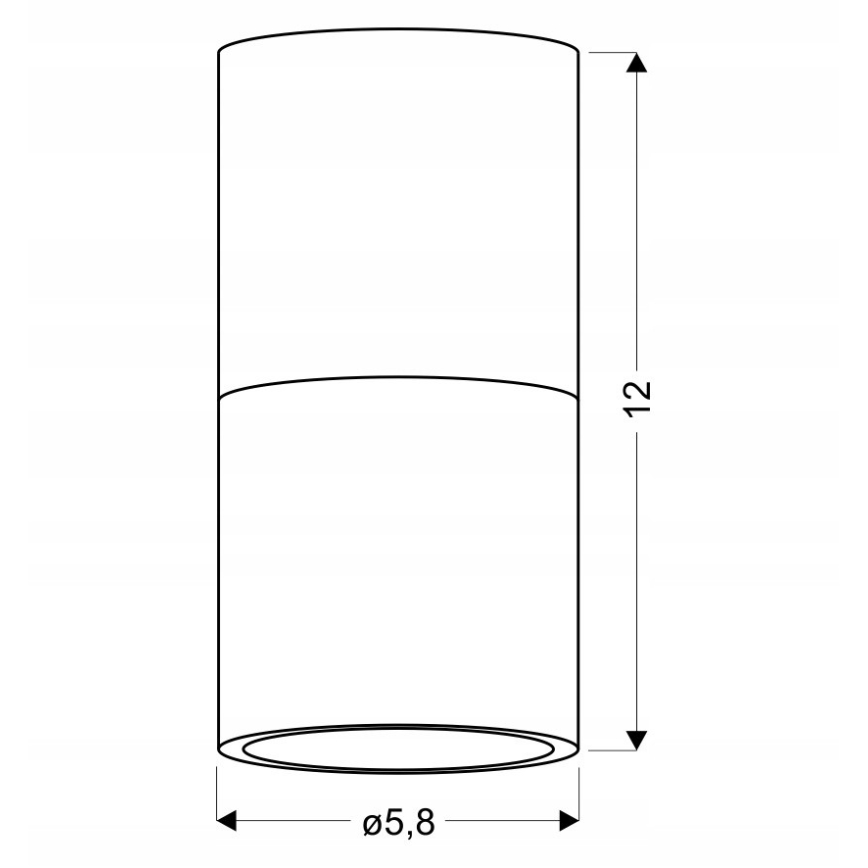 Griestu gaismeklis TUBA 1xGU10/15W/230V