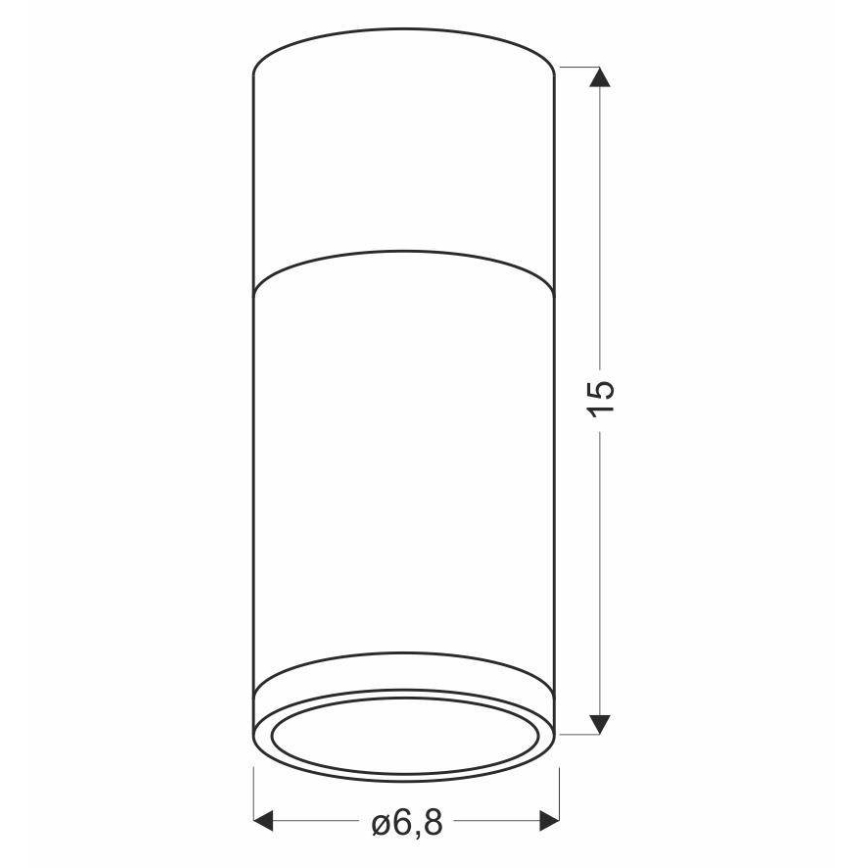 Griestu gaismeklis TUBA GU10/15W/230V