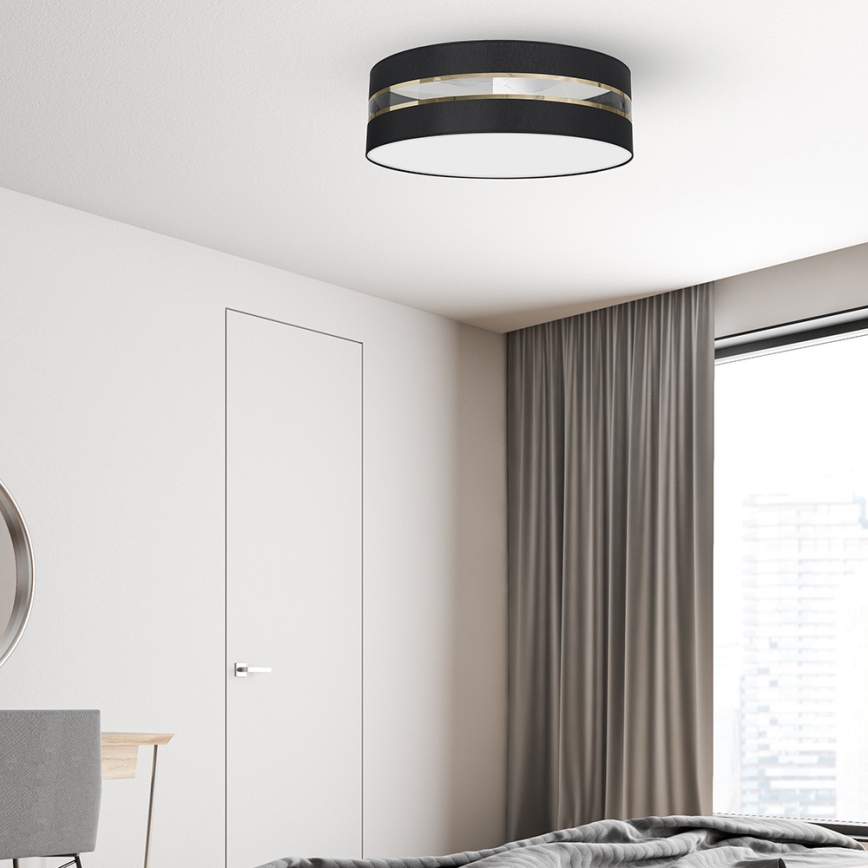 Griestu gaismeklis ULTIMO 3xE27/60W/230V melns