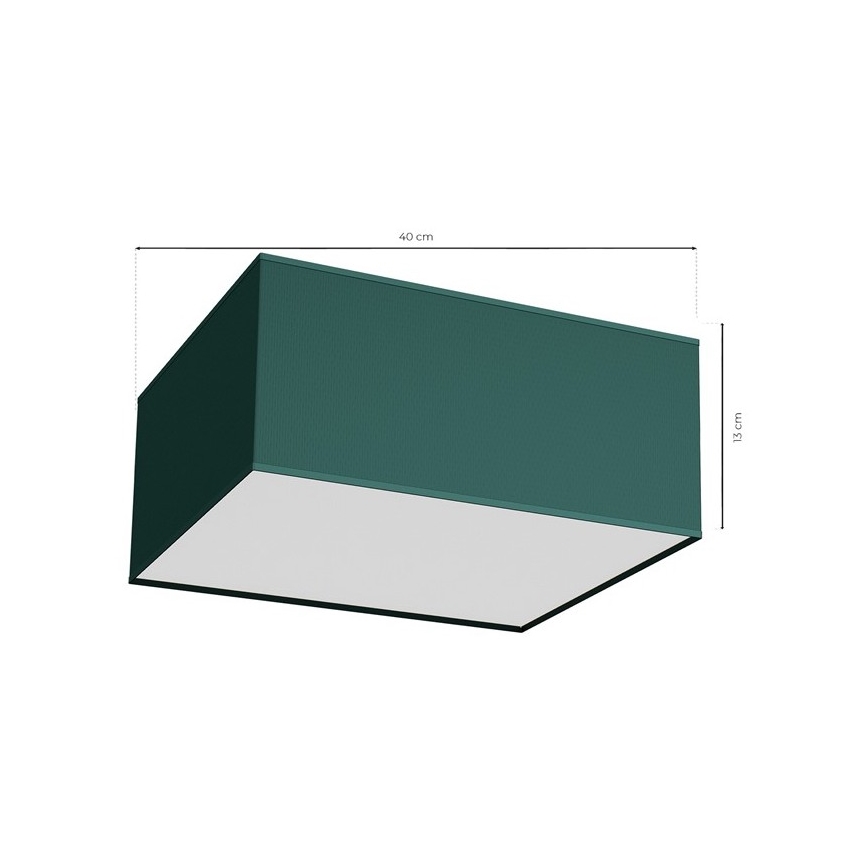 Griestu gaismeklis VERDE 2xE27/60W/230V 40x40 cm zaļš