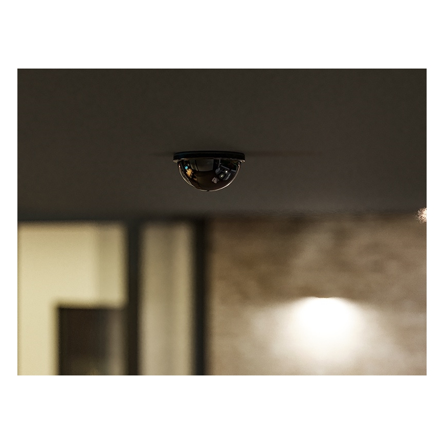 Griestu ieliekamais kustību sensors 360° 1200W/230V IP54 melns