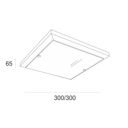 Griestu lampa 1xE27/60W/230V priede - FSC sertificēts