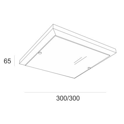 Griestu lampa 1xE27/60W/230V dižskābardis - FSC sertificēts