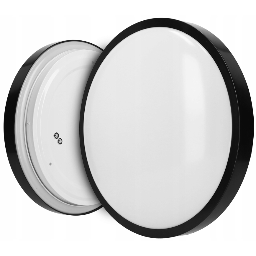 Griestu lampa 2xE27/40W/230V Ø 29,5 cm melna