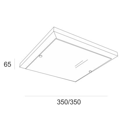 Griestu lampa 2xE27/60W/230V dižskābardis - FSC sertificēts