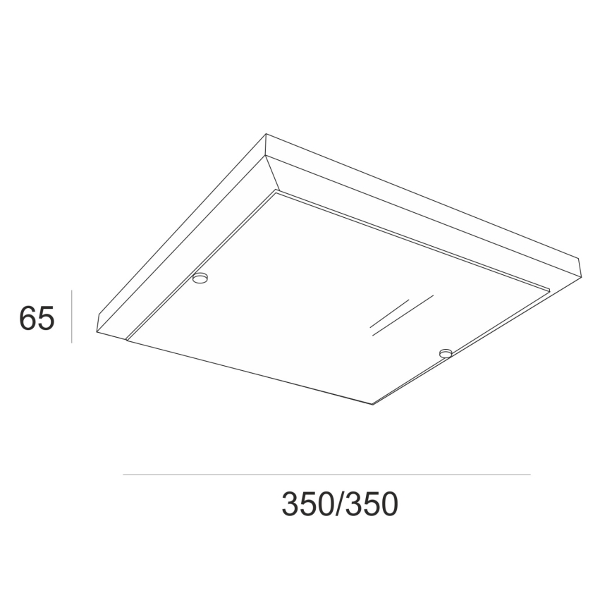 Griestu lampa 2xE27/60W/230V dižskābardis - FSC sertificēts