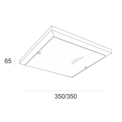 Griestu lampa 2xE27/60W/230V priede