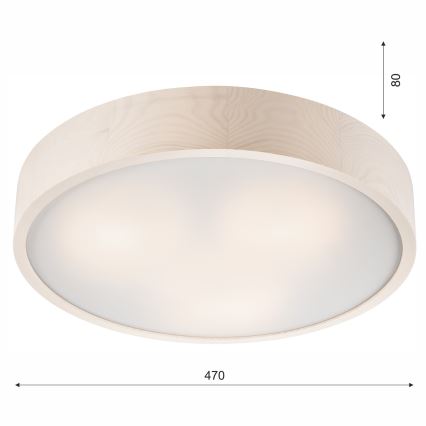 Griestu lampa 3xE27/60W/230V priede - FSC sertificēts