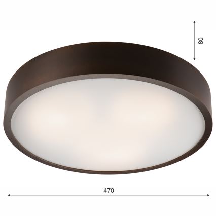 Griestu lampa 3xE27/60W/230V priede