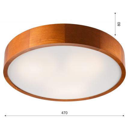 Griestu lampa 3xE27/60W/230V priede