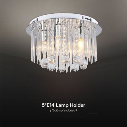 Griestu lampa 5xE14/40W/230V d. 40 cm